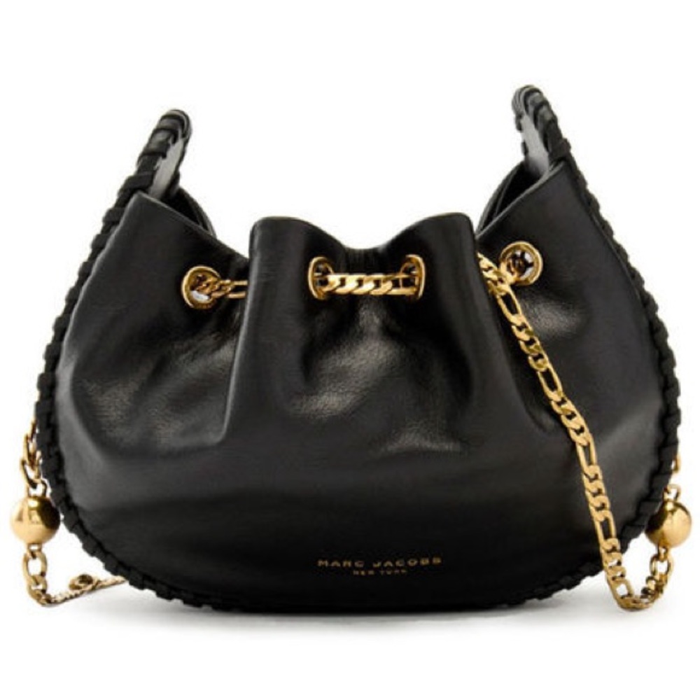 RARE! Marc Jacobs Sway Party Bag, Black, Leather, Gold hardware - VGUC